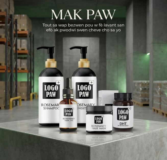 Pack konplè Pou Lanse Pwòp Mak Pwodwi Cheve Ou